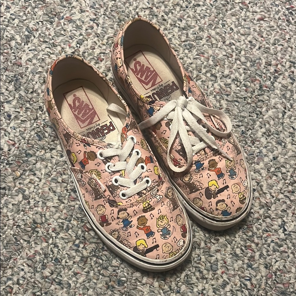 Pink Peanuts Vans
